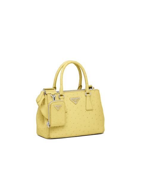 prada ostrich leather bags|Prada galleria ostrich leather.